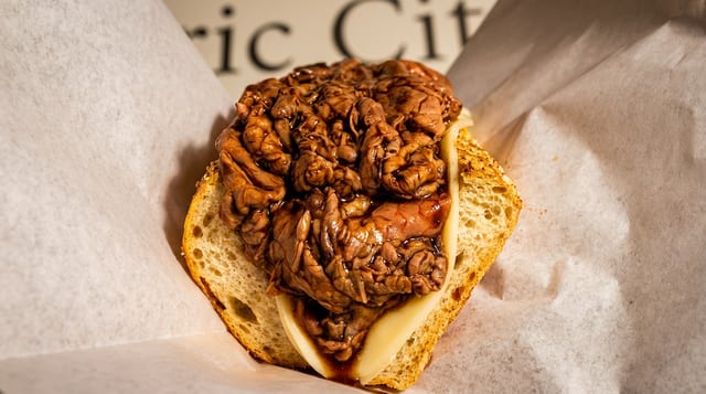 Lou's Famous Hot Roast Beef.