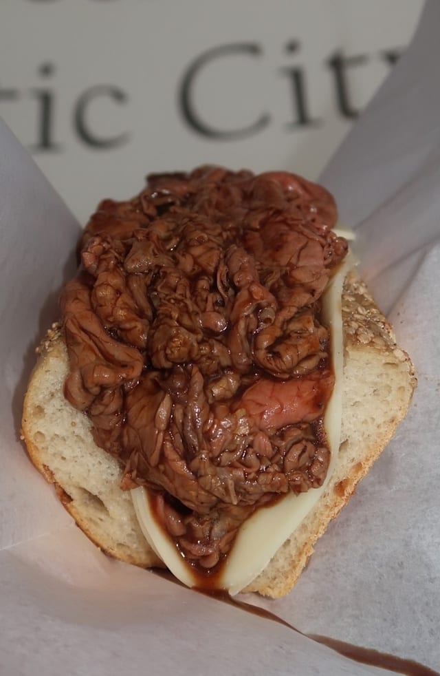 Lou's Famous Hot Roast Beef.