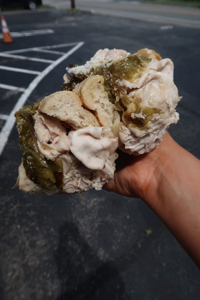 Lou's Famous Hot Roast Pork.